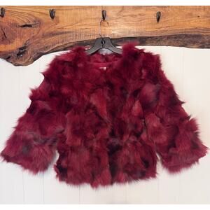 NWT Rebecca Minkoff Jocelyn Fox Fur Coat Size XXS